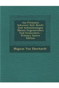 Aus Preussens Schwerer Zeit: Briefe Und Aufzeichnungen Meines Urgrossvaters Und Grossvaters