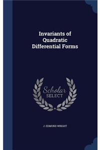 Invariants of Quadratic Differential Forms