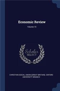Economic Review; Volume 15