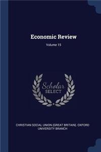 Economic Review; Volume 15