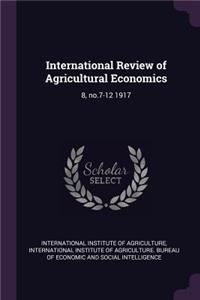 International Review of Agricultural Economics