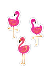 Simply Stylish Tropical Flamingos Cutouts
