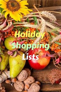 Holiday Shopping Lists