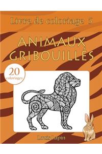 Livre de coloriage animaux gribouillés