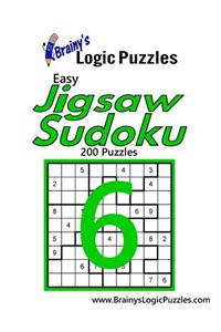 Brainy's Logic Puzzles Easy Jigsaw Sudoku #6