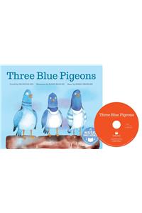 Three Blue Pigeons