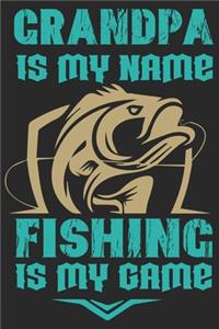 Grandpa is my name fishing is my game