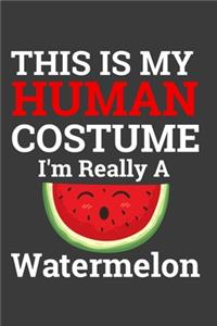 This Is My Human Costume I'M Really A Watermelon