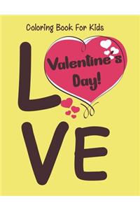 Valentine's Day coloring book for kids