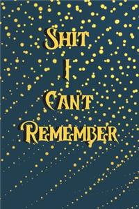 Shit I Can't Remember