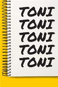 Name TONI A beautiful personalized