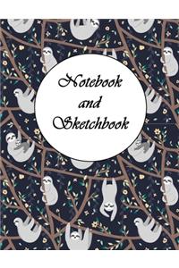 Sloth Notebook and Sketchbook