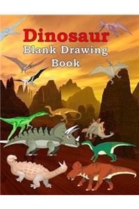 Dinosaur Blank Drawing Book