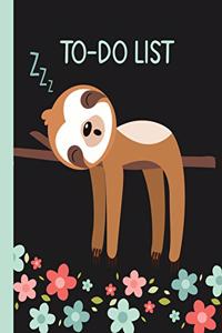 Sloth Daily Planner and Note Pad