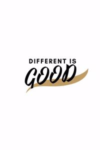 Different Is Good: Notebook / Simple Blank Lined Writing Journal / Workbook / Diary / Planner / Log / Study / Organiser / For Self Love / Quote / Happiness / Mental He