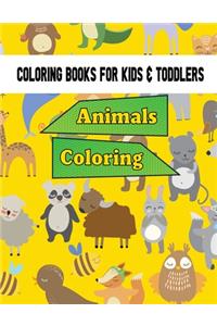 Coloring Book For Kids & Toddler Animals Coloring