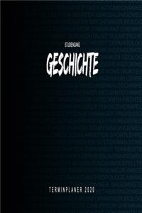 Studiengang Geschichte - 2020 Terminplaner