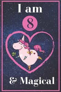 Unicorn Journal I am 8 & Magical!