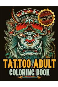 Tattoo Midnight Coloring Book