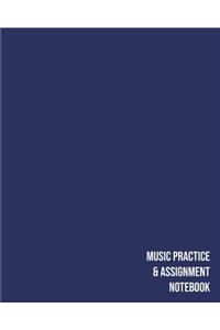 Music Practice and Assignment Notebook