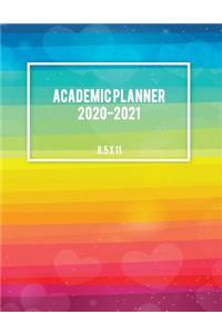 Academic Planner 2020-2021 8.5 x 11