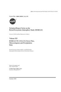 Boreas Tf-2 Ssa-OA Tower Flux, Meteorological, and Precipitation Data