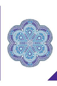 Blue Mandala Mindfulness Journal