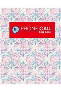 Phone Call Log Book
