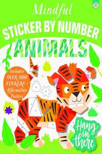 Mindful Sticker by Number Animals