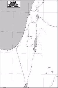 Israel / East Mediterranean Map Laminated
