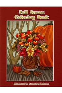 Fall Scenes Coloring Book
