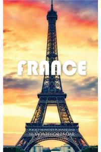 France Pocket Monthly Planner 2018