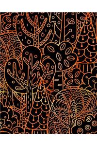 Bullet Journal Notebook Forest Trees Pattern 6