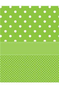 Green Polka Dot Journal Notebook - College Ruled