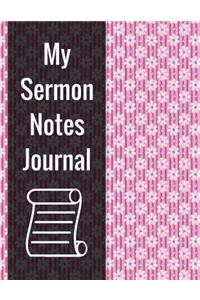 My sermon notes journal
