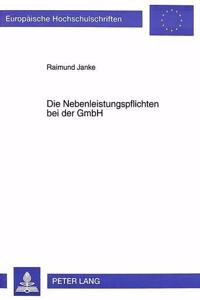 Die Nebenleistungspflichten Bei Der Gmbh