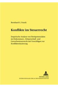 Konflikte Im Steuerrecht