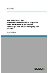 Wie beeinflusst das Vater-Sohn-Verhältnis das tragische Ende des Kindes in der Ballade Erlkönig von Johann Wolfgang von Goethe?
