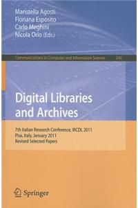 Digital Libraries and Archives