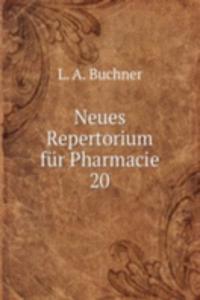 Neues Repertorium fur Pharmacie