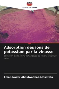 Adsorption des ions de potassium par la vinasse