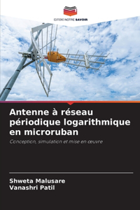 Antenne à réseau périodique logarithmique en microruban