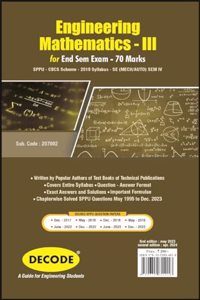 Engineering Mathematics - III for SPPU 19 Course (SE - II - MECH. - 207002) (Decode)
