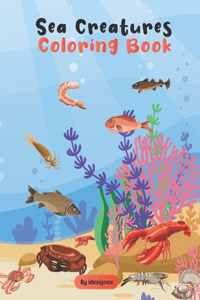 Sea Creatures Coloring Book