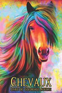 Livre de Coloriage Adulte Chevaux