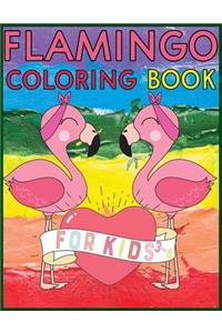 Flamingo Coloring Book For Kids 3-8