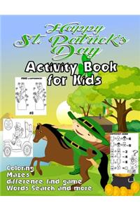 Happy St. Patrick's Day Activity Book for Kids