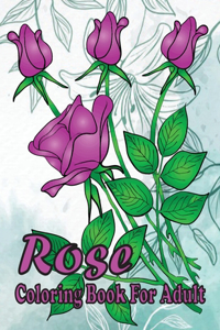 rose coloring book for adult