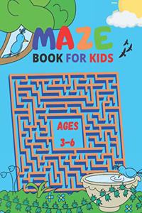 Maze Book For Kids Ages 3-6