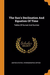 The Sun's Declination And Equation Of Time